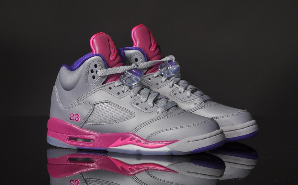 Giày Nike Air Jordan 5 Retro GS ‘Cement Grey Pink’ 440892-009 - Ảnh 3