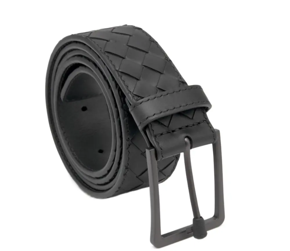 Alternative view of Thắt Lưng Nam Bottega Veneta Intrecciato Belt 'Black' 475599V47W01275