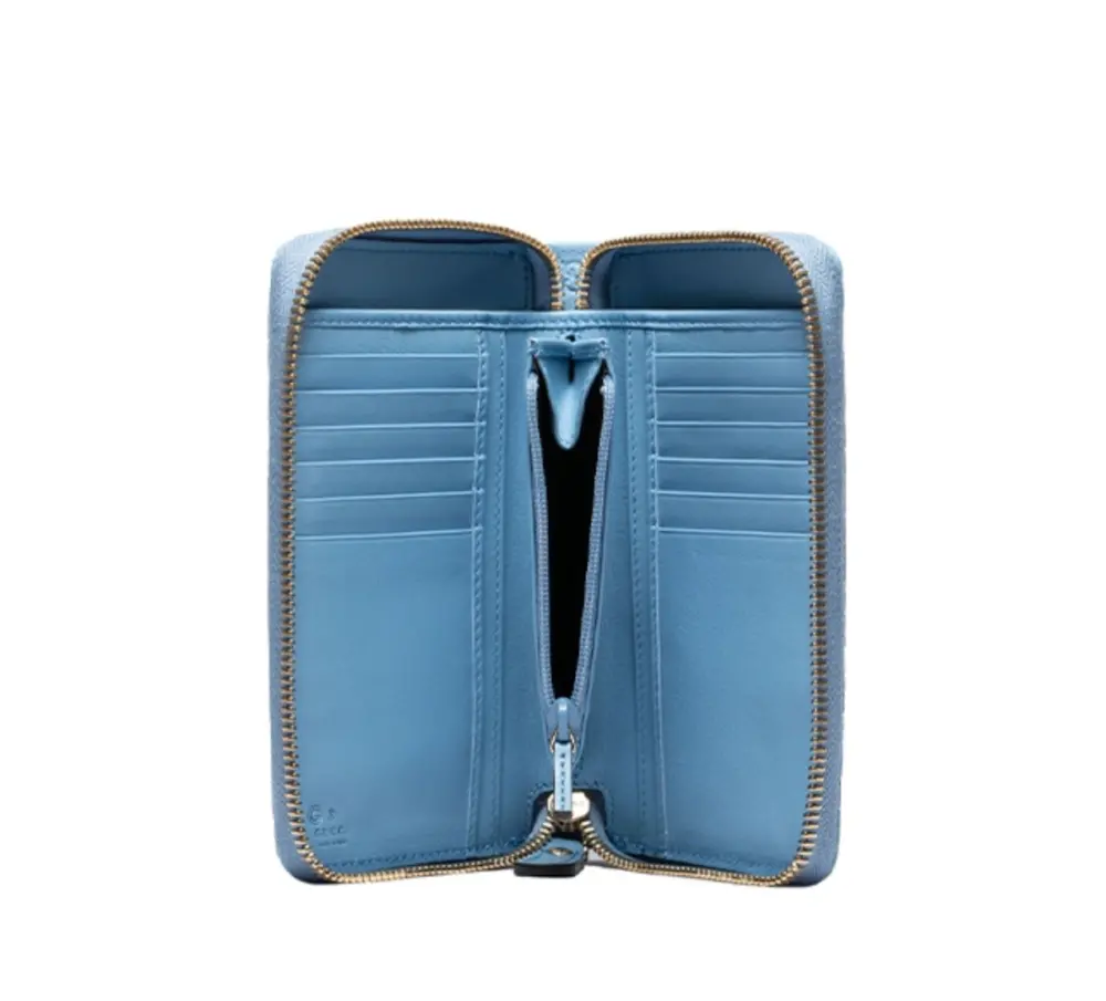 Ví Nữ Gucci Long Zip Wallet 'Blue' 449423-BMJ1G-4503 - Ảnh 7