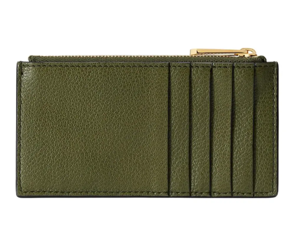 Ví Gucci Leather Card Holder 'Green' 725550-0E8IG-3352 - Ảnh 3