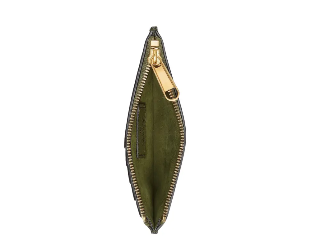 Ví Gucci Leather Card Holder 'Green' 725550-0E8IG-3352 - Ảnh 4