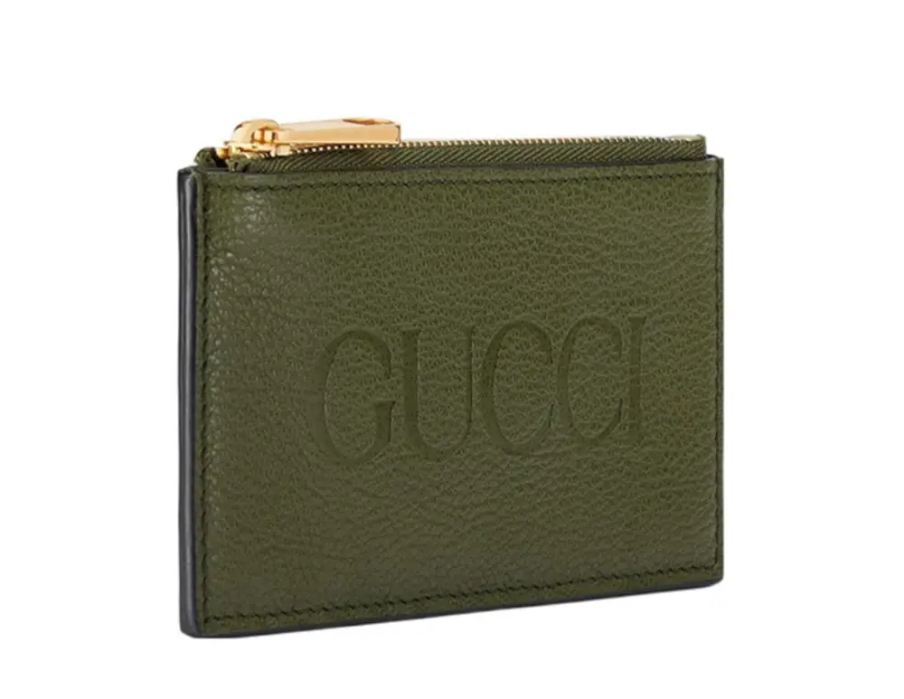 Alternative view of Ví Gucci Leather Card Holder 'Green' 725550-0E8IG-3352