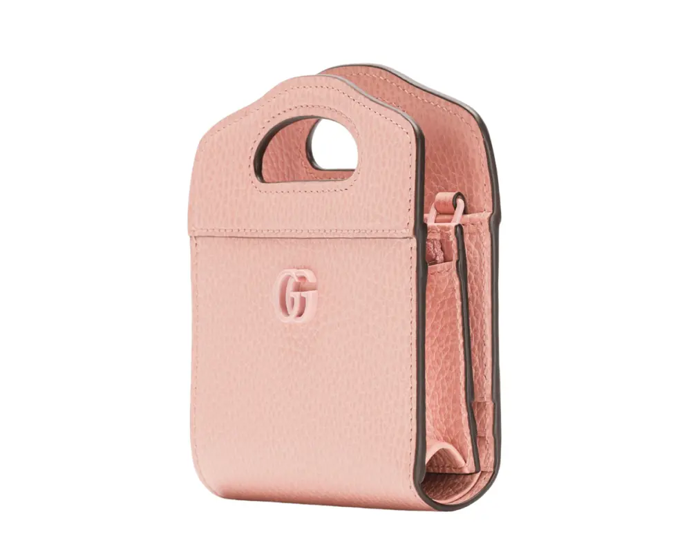 Ví Nữ Gucci GG Marmont Leather Card Holder 'Pink' 701074-17WFF-5909 - Ảnh 7