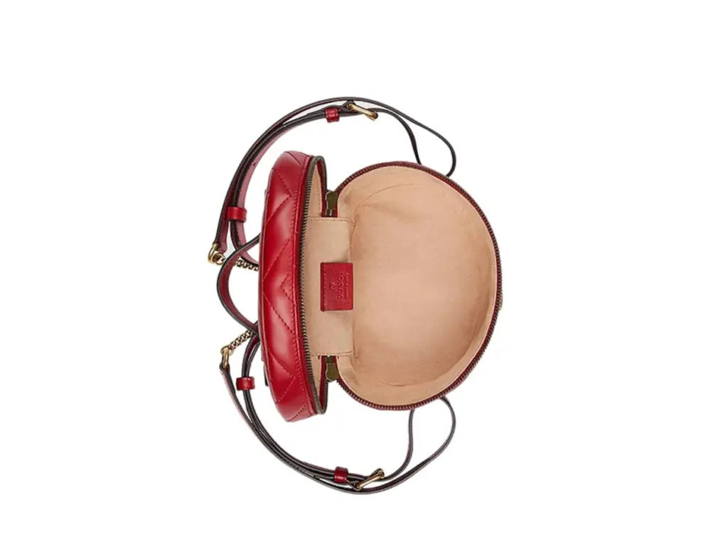Túi Nữ Gucci Marmont Leather Handbag 'Red' 598594-DTDCT-6433 - Ảnh 4