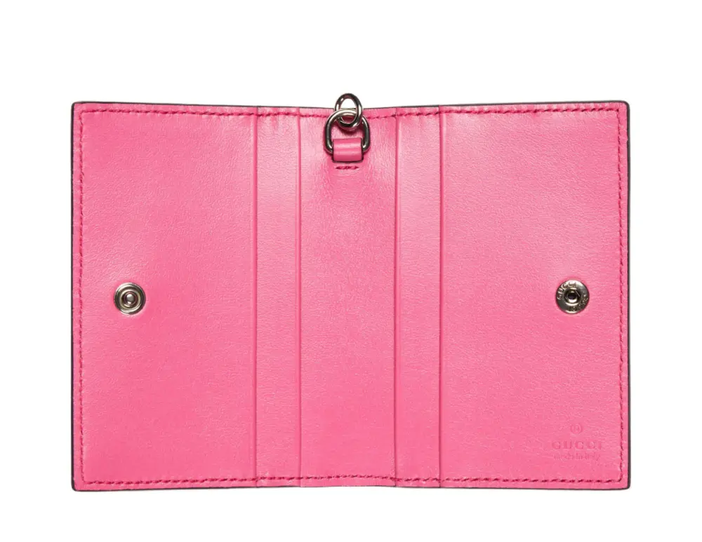 Alternative view of Ví Gucci Leather Card Holder 'Pink' 725477-AABCZ-5745