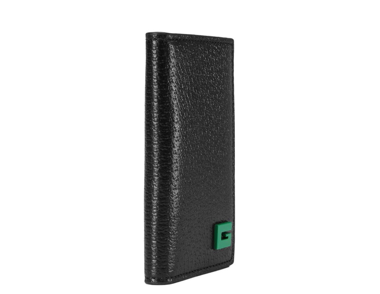 Alternative view of Ví Gucci Vertical Leather Card Holder 'Black' 739360-1AAJA-1097