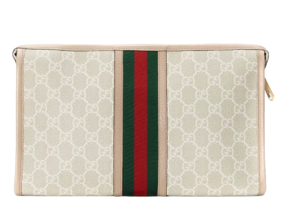 Túi Gucci Ophidia Monogram Clutch 'Beige' 598234-UULAG-9682 - Ảnh 4