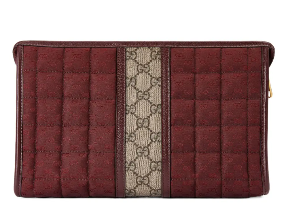 Túi Gucci Canvas Clutches 'Burgundy' 751912-FAB7W-6041 - Ảnh 4