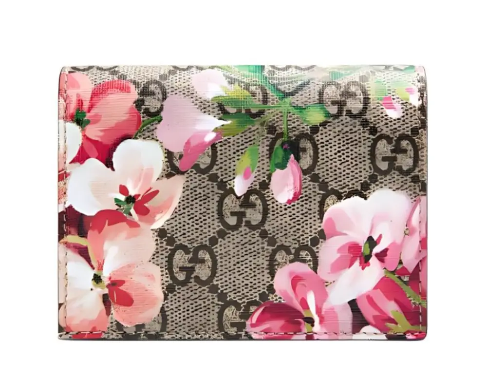 Alternative view of Ví Gucci GG Zippered Bi-fold Wallet 'Geranium Print' 453176-KU2IN-8693