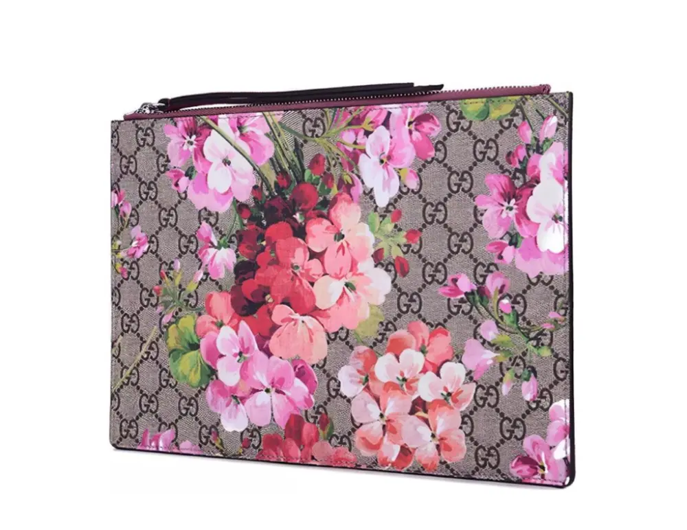 Alternative view of Túi Gucci GG Leather Large Clutch 'Geranium Print' 410807-KU23N-8693