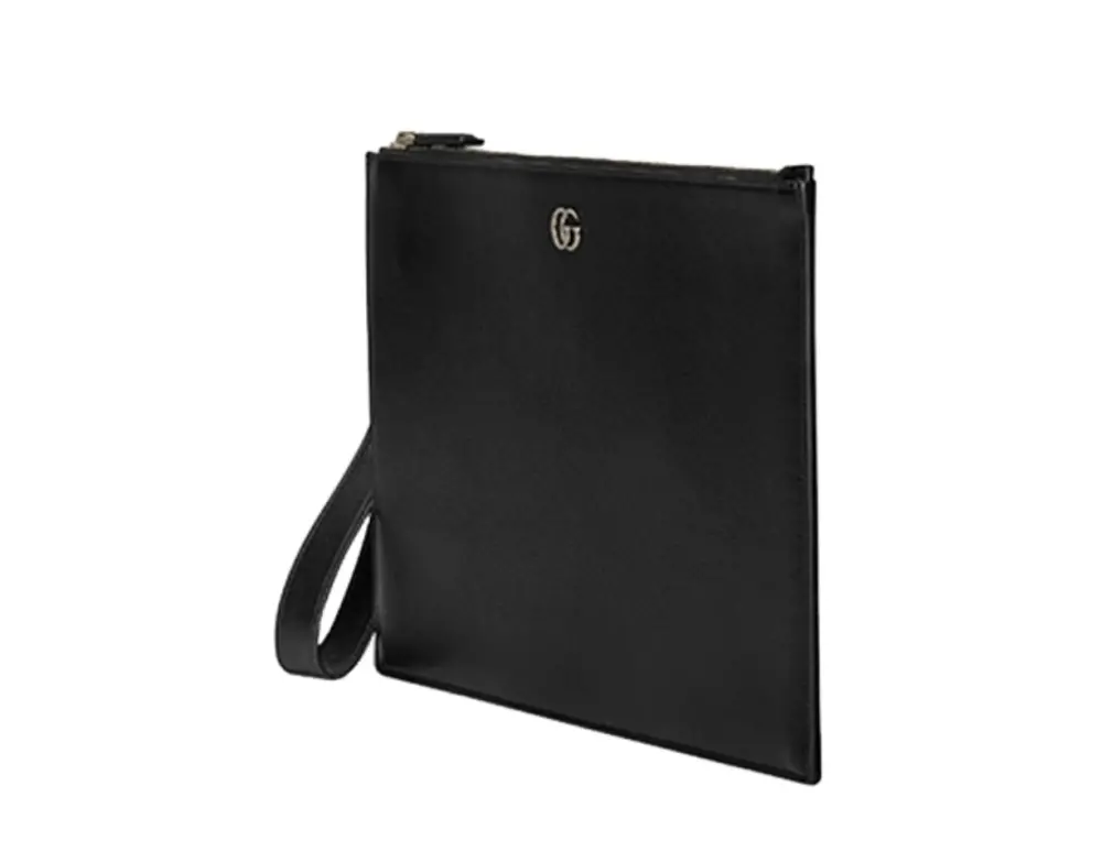 Alternative view of Túi Gucci GG Mamont Pouch 'Black' 475317-0YK0N-1000