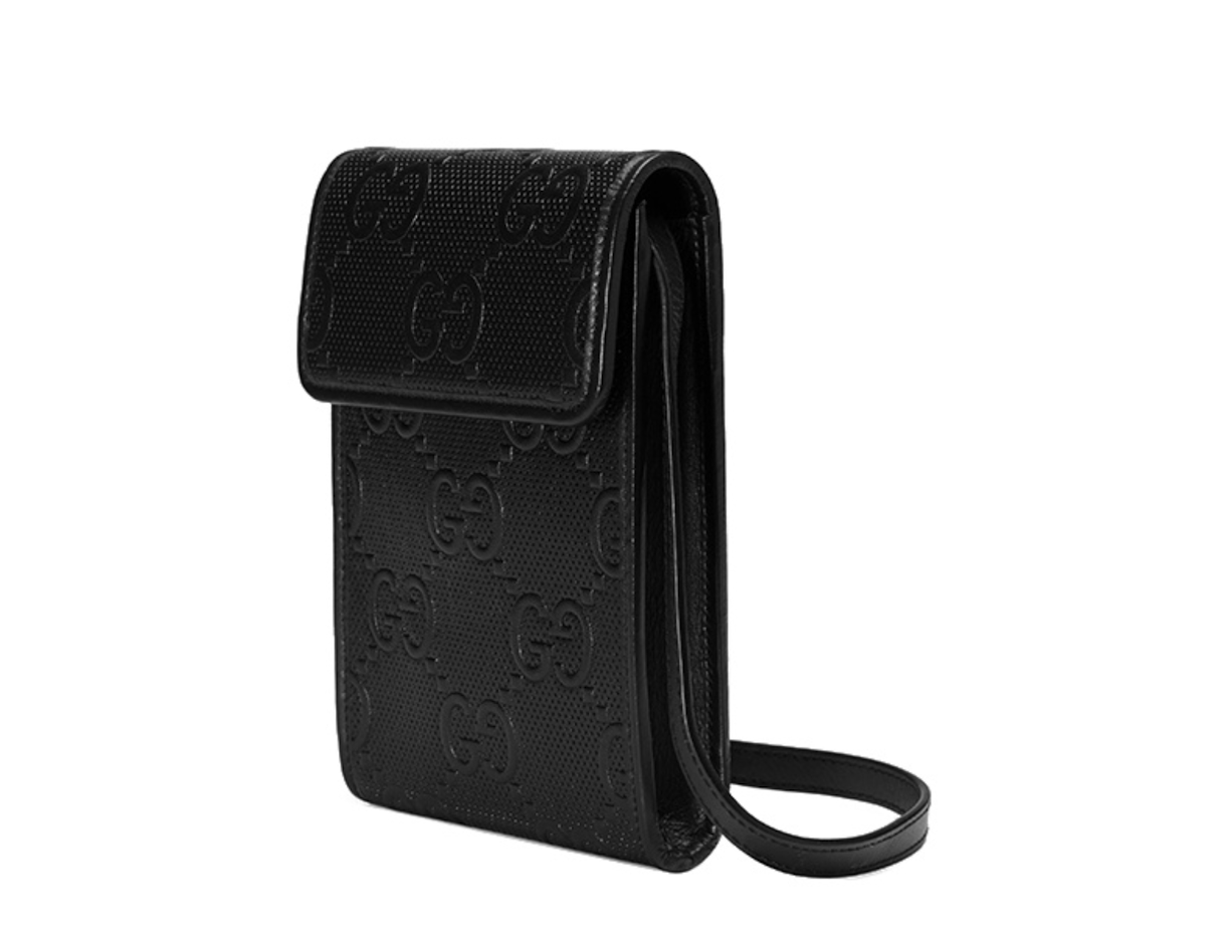 Túi Gucci Logo Leather Shoulder Bag 'Black' 625571-1W3AN-1000 - Ảnh 3