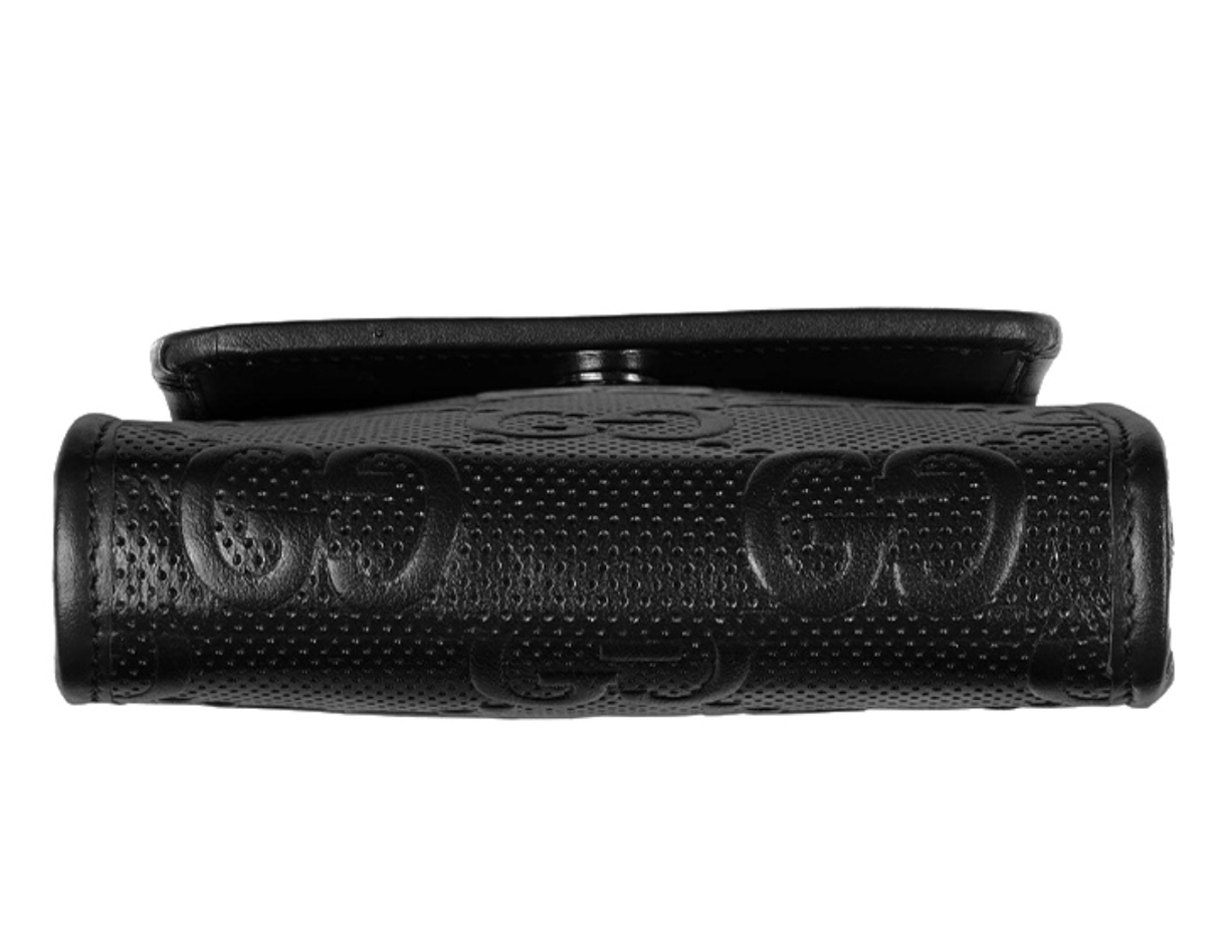 Túi Gucci Logo Leather Shoulder Bag 'Black' 625571-1W3AN-1000 - Ảnh 6