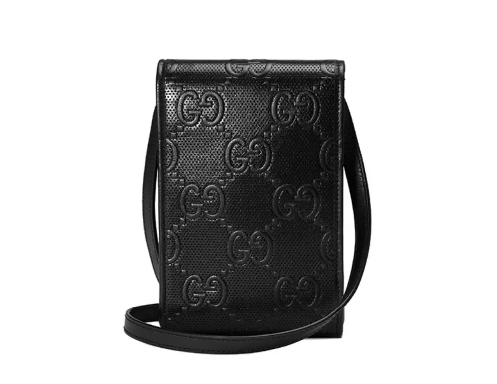 Alternative view of Túi Gucci Logo Leather Shoulder Bag 'Black' 625571-1W3AN-1000