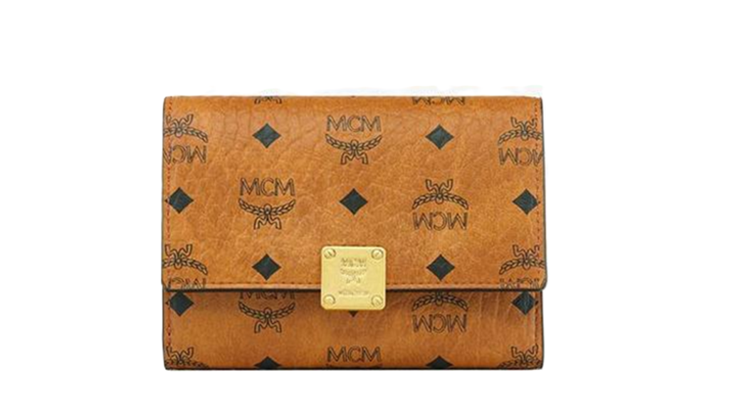 Túi MCM Aren Trifold Wallet in Visetos 'Cognac' MYSFSTA02CO001