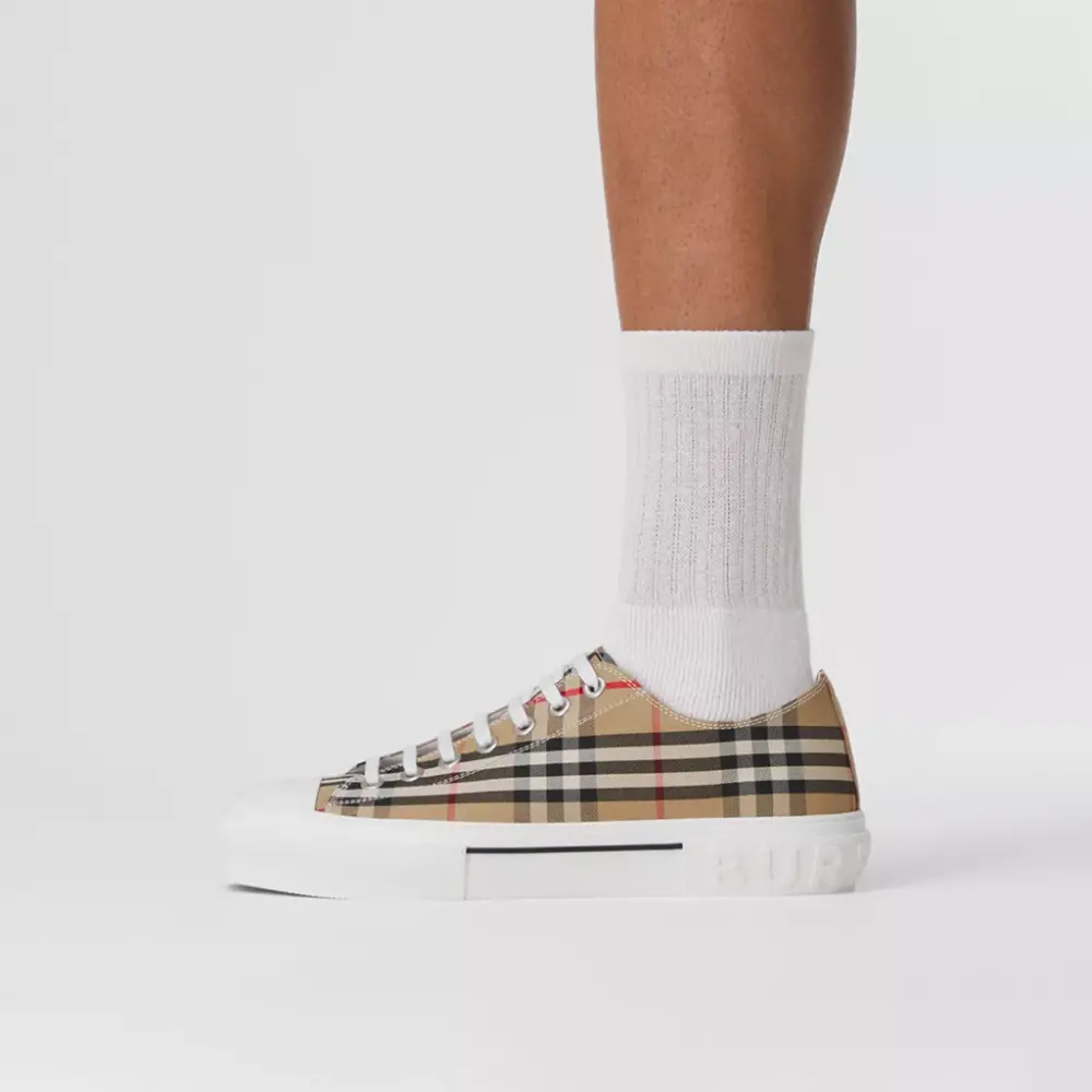 Giày Burberry Vintage Check Cotton Sneakers 'Archive Beige' 80505061 - Ảnh 2