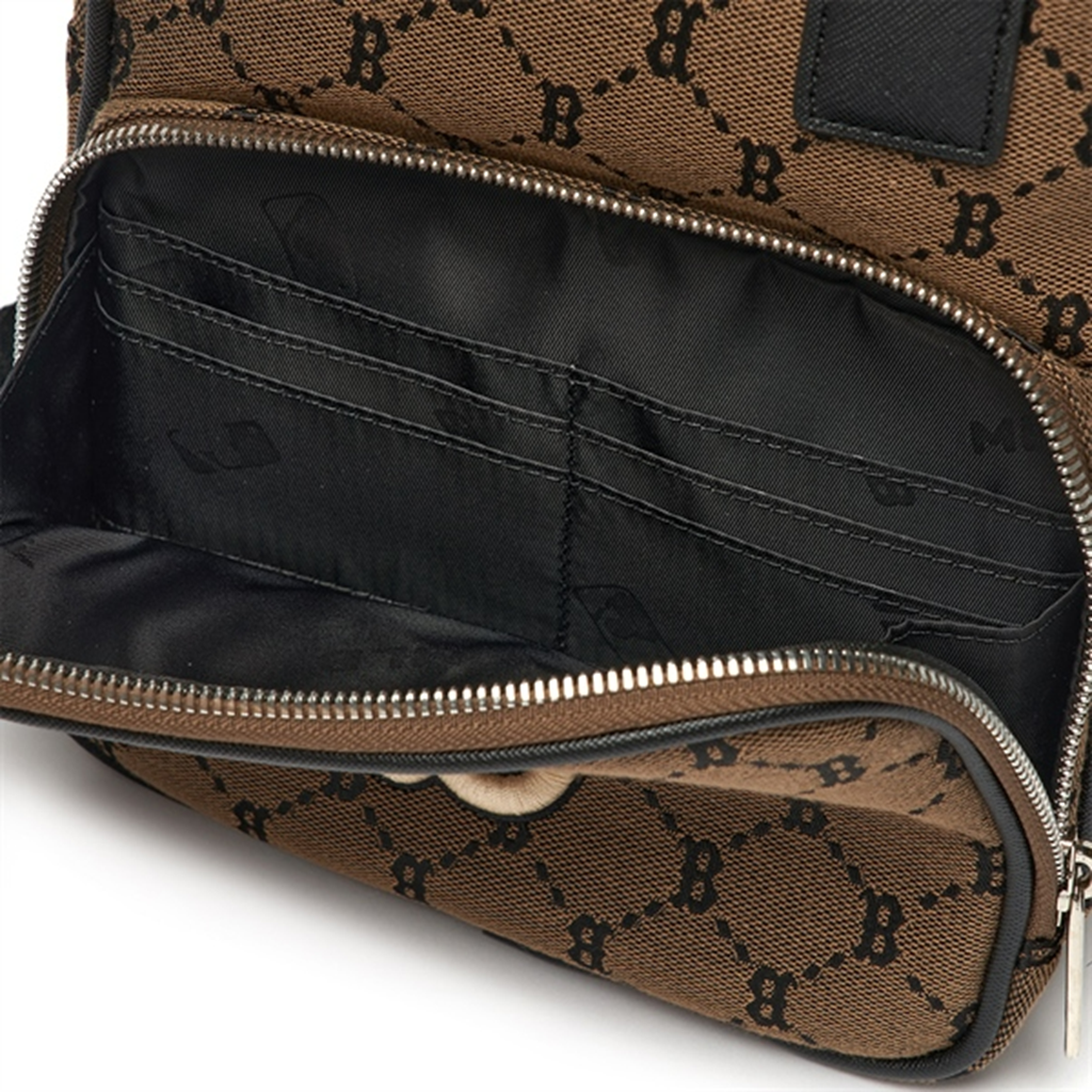 Túi MLB Monogram Diamond Jacquard ‘Dark Begie’ 3ABKS031N-43BGD - Ảnh 3