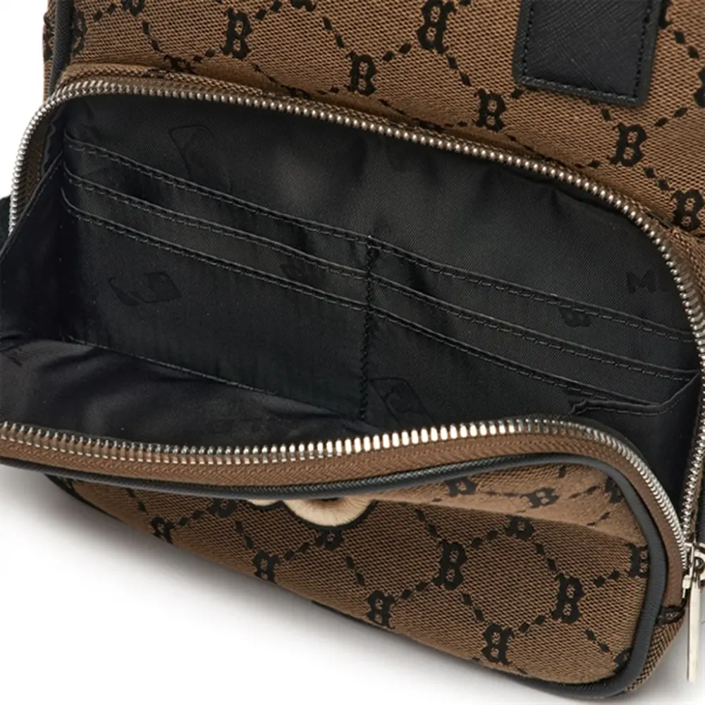 Túi MLB Monogram Diamond Jacquard ‘Dark Begie’ 3ABKS031N-43BGD - Ảnh 3