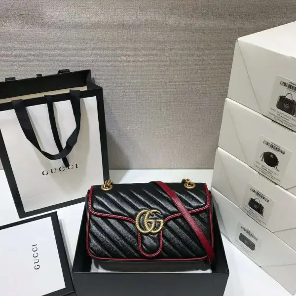 Túi Gucci GG Marmont Shoulder Bag 'Black' 443497-0OLFX-8277 - Ảnh 3