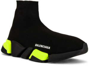 Alternative view of Giày Balenciaga Speed 2.0 Sneaker ‘Black Fluo Yellow’ 617239-W1720-1171