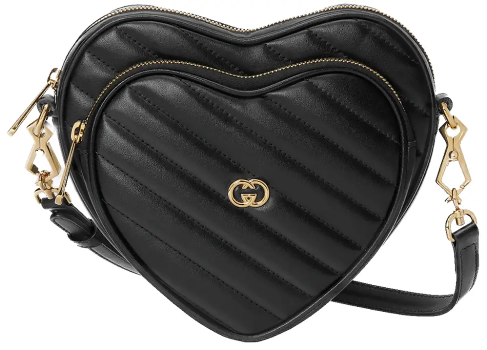 Túi Gucci Interlocking G Mini Heart Shoulder Bag 'Black' 751628-AACCL-1000