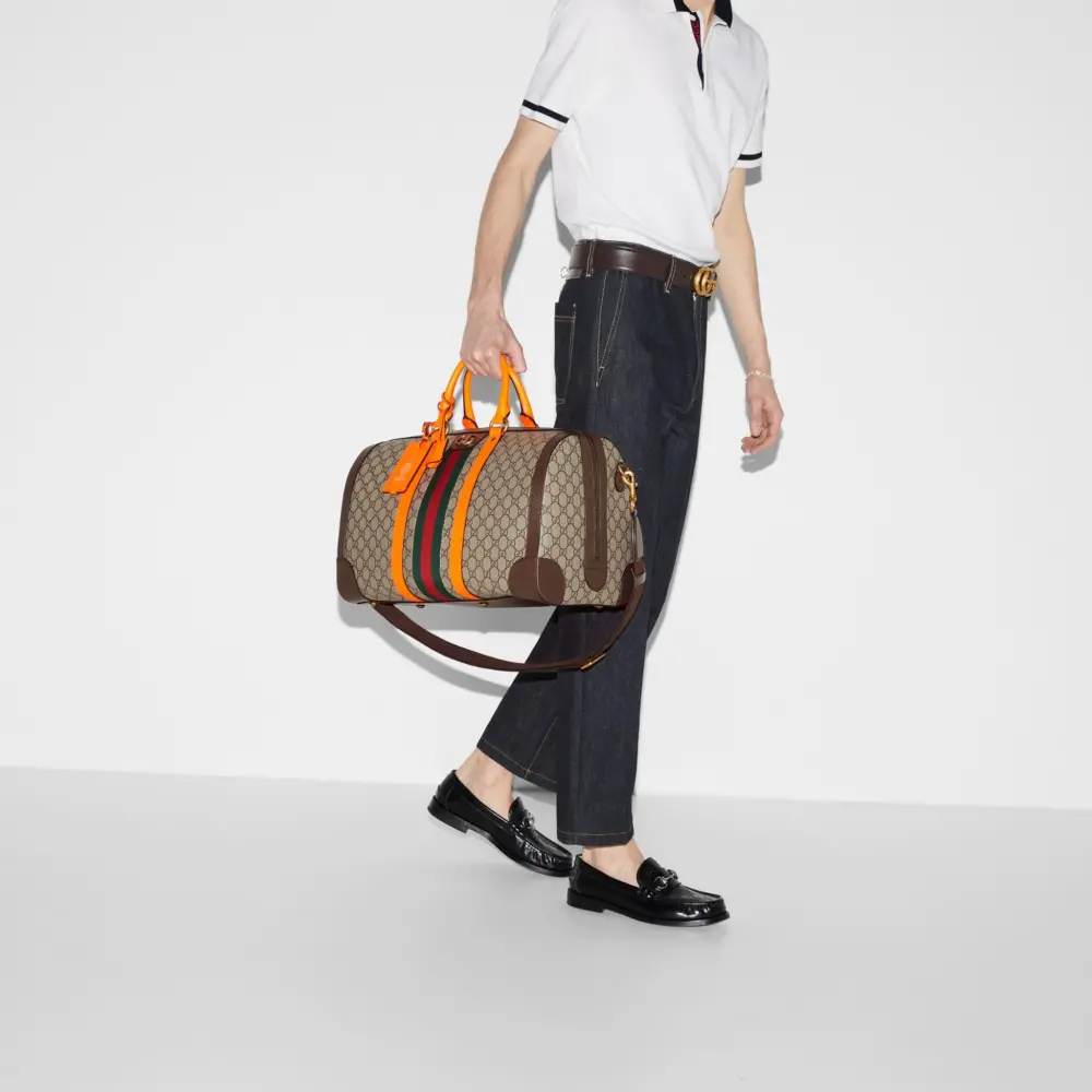Túi Gucci Savoy Medium Duffle Bag 'Beige Orange' 724642-FADHS-9754 - Ảnh 7