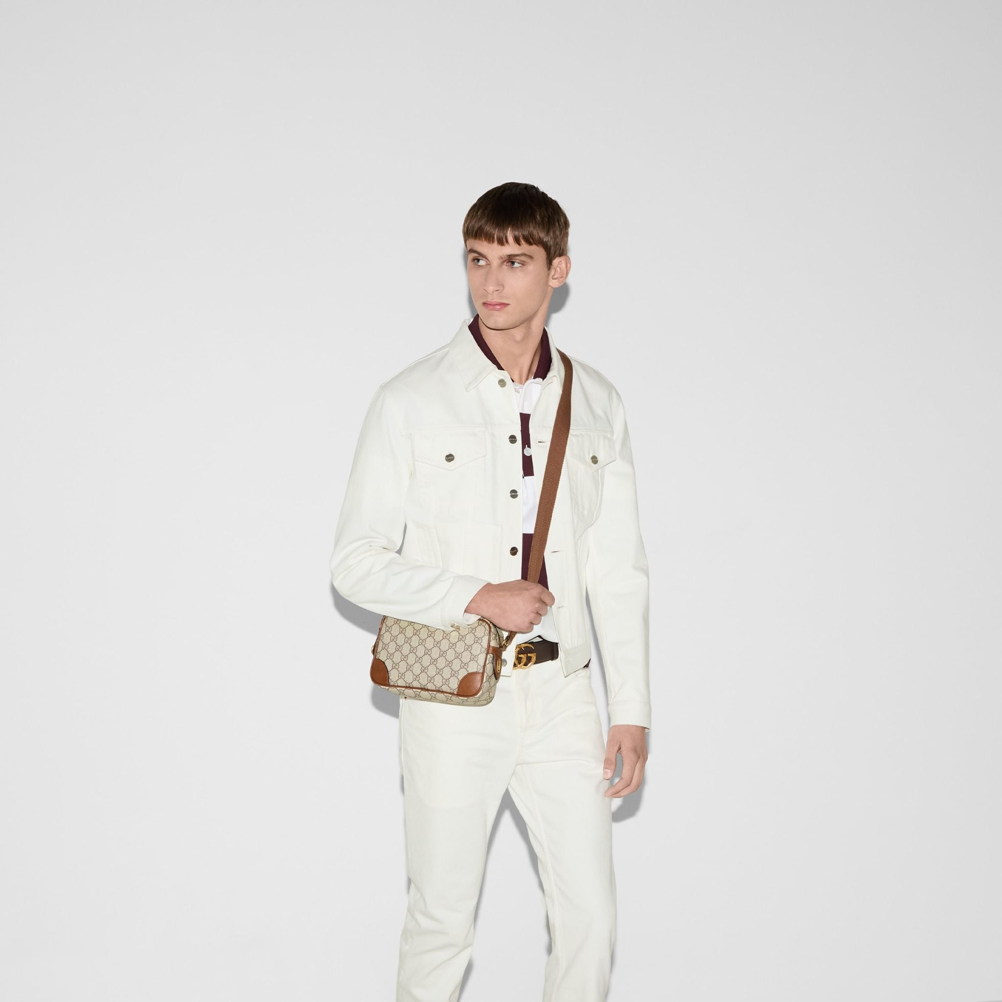 Túi Gucci GG Embossed Super Mini Bag 'Beige' 821216-FAED3-9786 - Ảnh 7