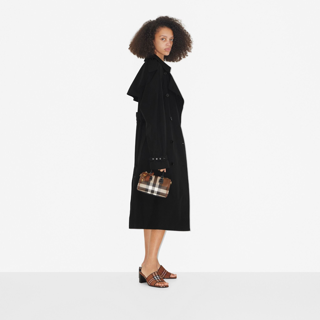 Alternative view of Túi Burberry Check Mini Bowling Bag 'Dark Birch Brown' 80696631
