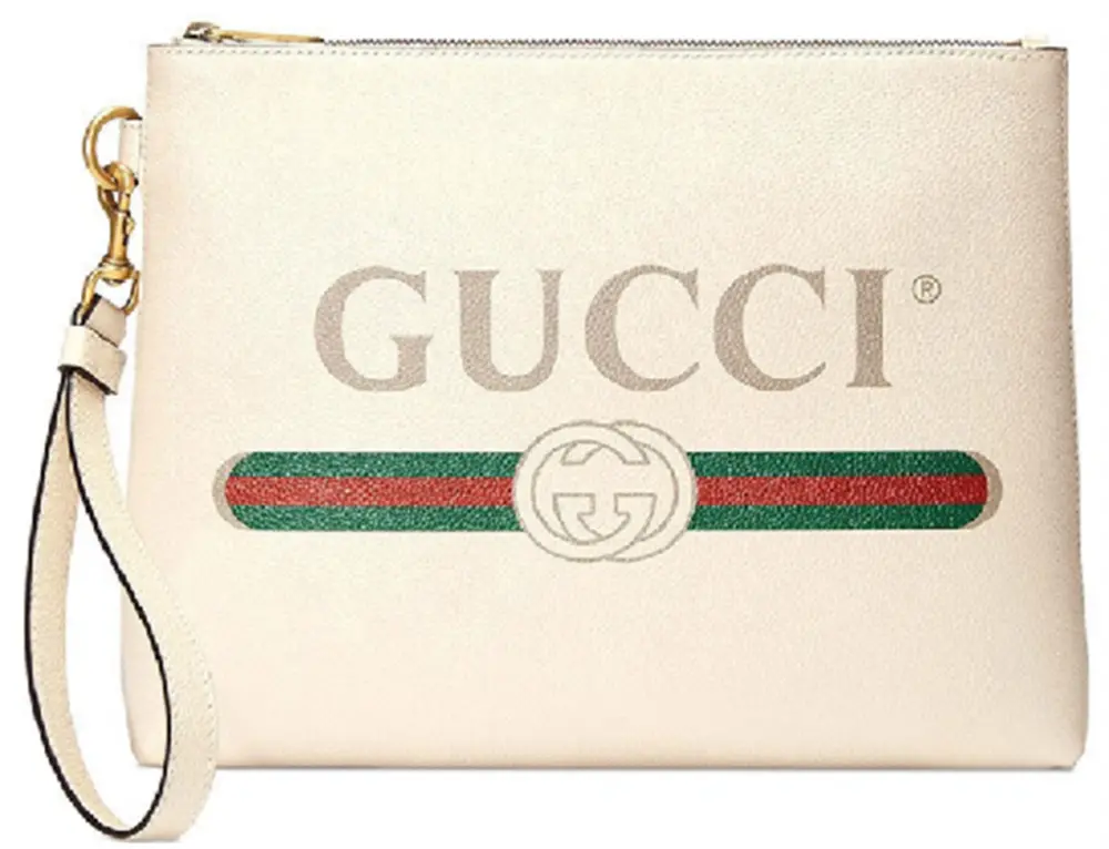 Túi Gucci Print Clutch Item 'White Leather' 572770-0Y2AT-8820