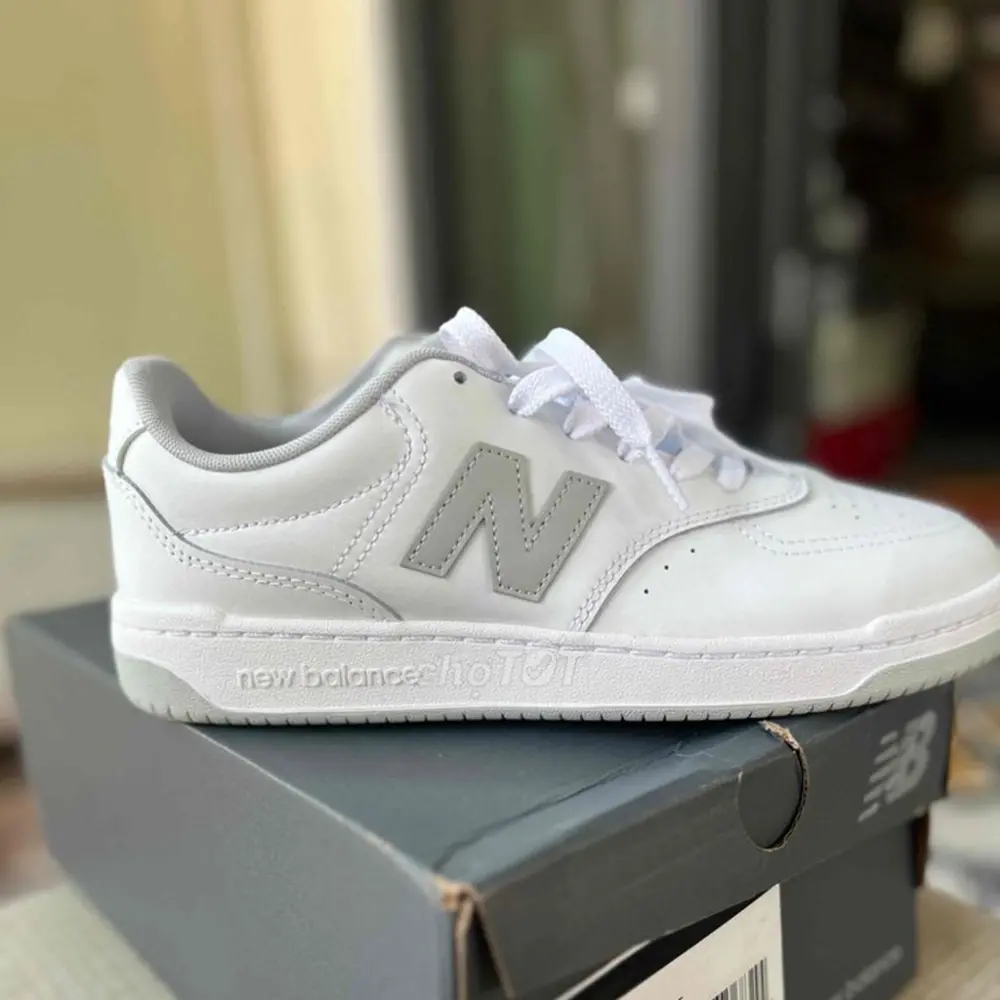 Giày New Balance BB80 ‘White Grey’ BB80GRY - Ảnh 4