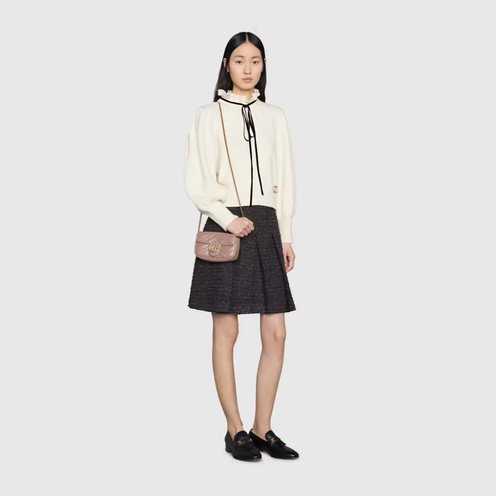 Túi Gucci GG Marmont Matelassé 'Dusty Pink' 476433-DTDCT-5729 - Ảnh 4