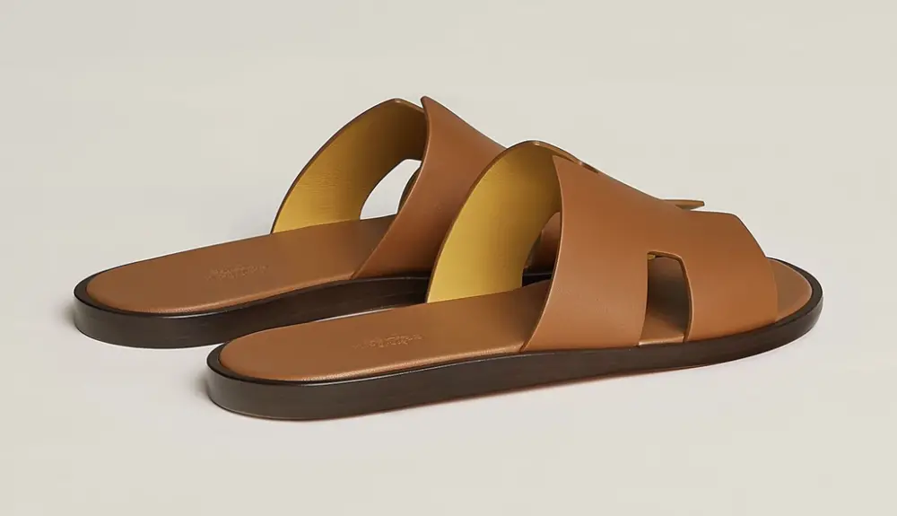 Dép Hermes Izmir Sandal 'Gold' H041141ZH03390 - Ảnh 3