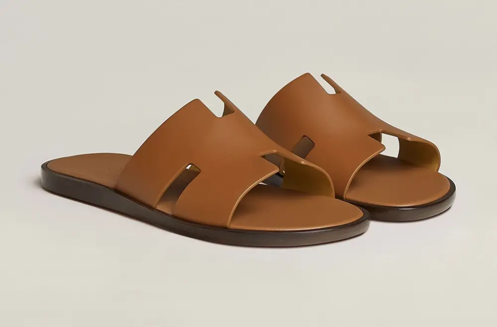 Dép Hermes Izmir Sandal 'Gold' H041141ZH03390 - Ảnh 2