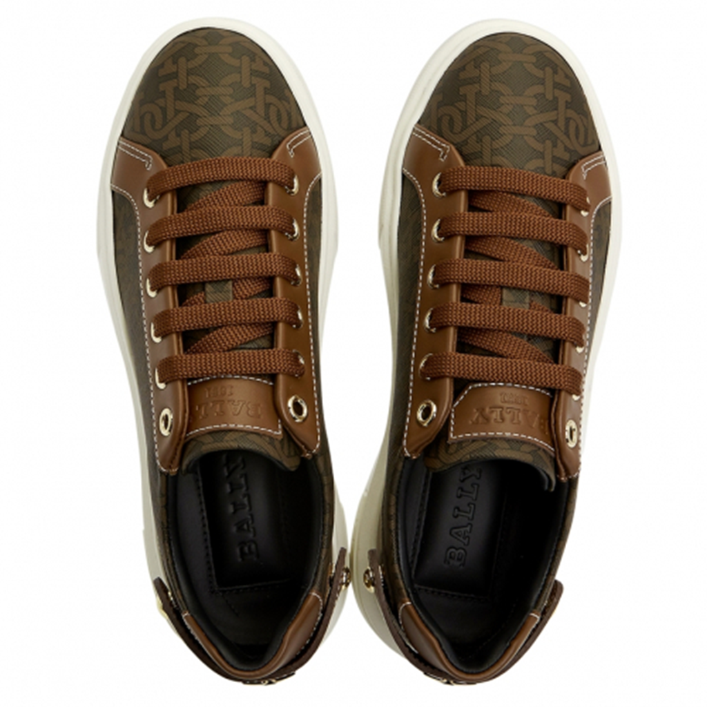 Giày Bally B-Monogram ‘Brown’ MALYA-TPM-13 - Ảnh 4
