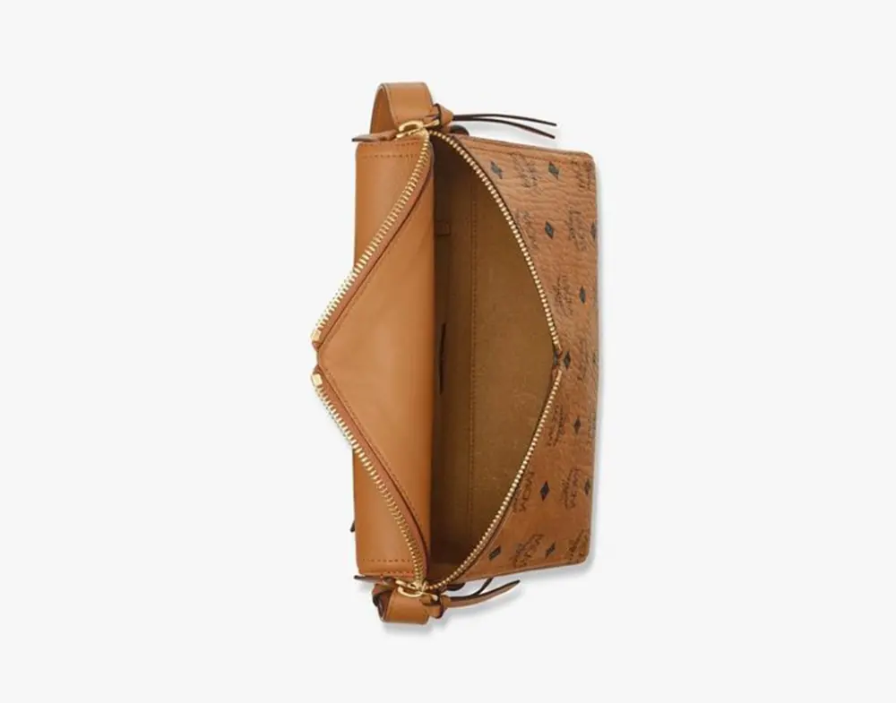 Túi MCM Diamant 3D Shoulder Bag in Visetos Leather Mix 'Cognac' MWSEAAK04CO001 - Ảnh 3