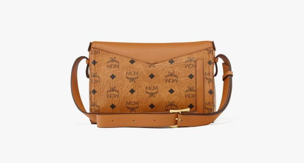 Túi MCM Diamant 3D Shoulder Bag in Visetos Leather Mix 'Cognac' MWSEAAK04CO001 - Ảnh 5