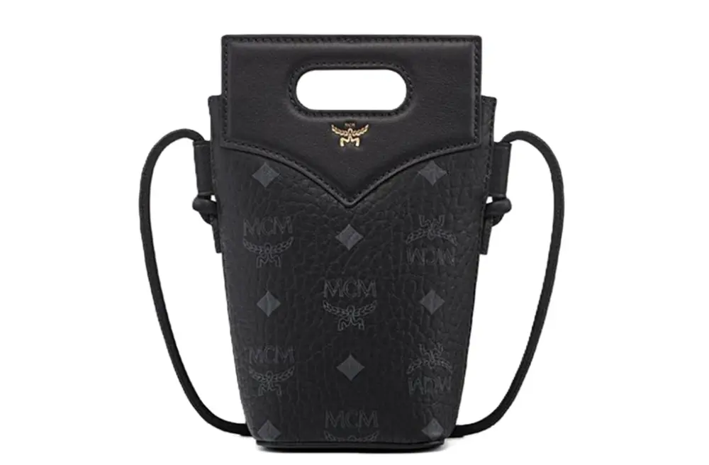 Túi MCM Diamond Crossbody Pouch in Visetos Leather Mix 'Black' MYZFSAK01BK001