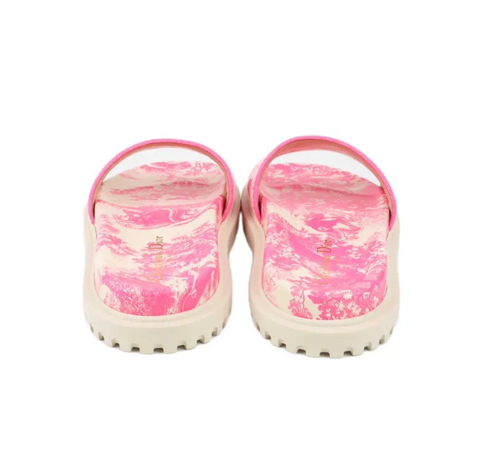 Alternative view of Dép Dior Dway Rubber Slides 'Pink'