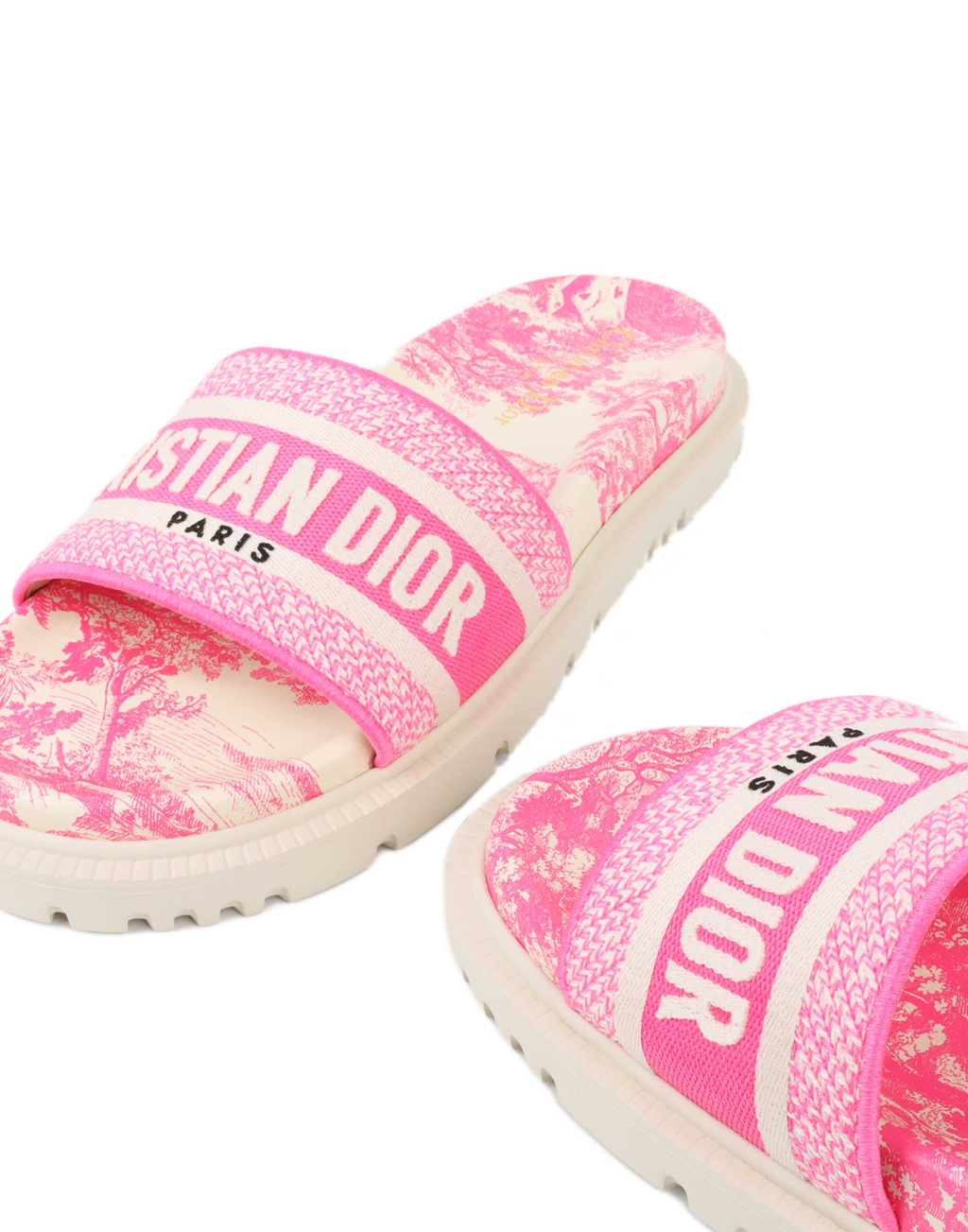 Dép Dior Dway Rubber Slides 'Pink' - Ảnh 3