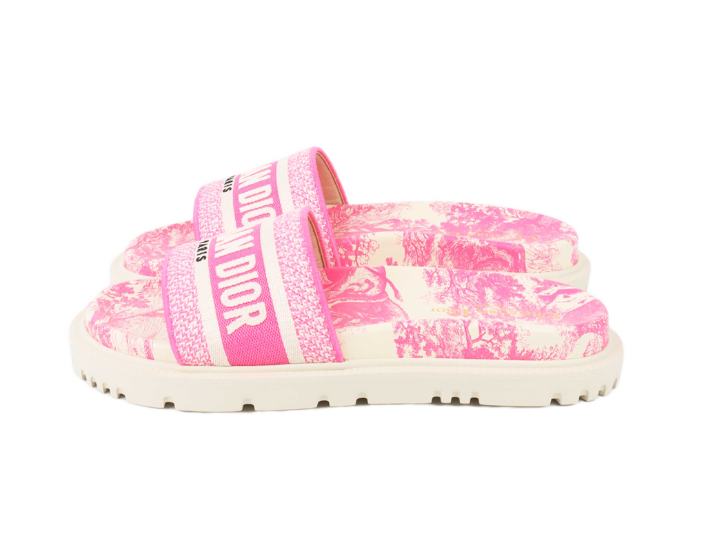 Dép Dior Dway Rubber Slides 'Pink' - Ảnh 4