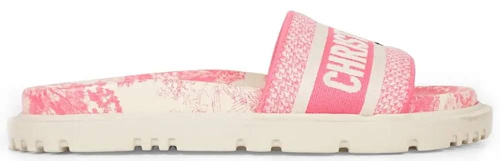 Dép Dior Dway Rubber Slides 'Pink'