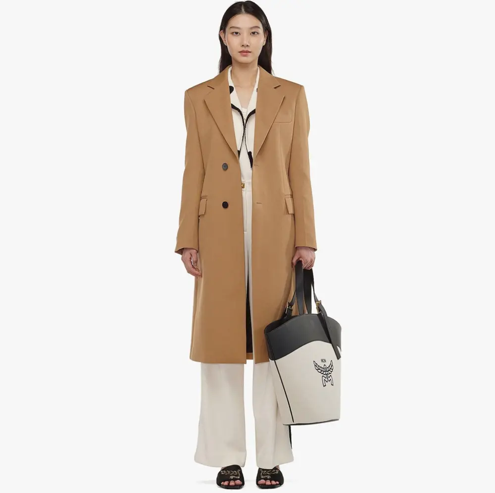 Túi MCM Himmel Tote 'Beige' MWPESAC01BK001 - Ảnh 4