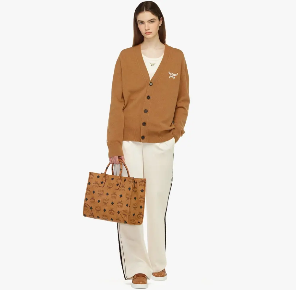 Túi MCM München Tote 'Cognac' MWTDABO02CO001 - Ảnh 3