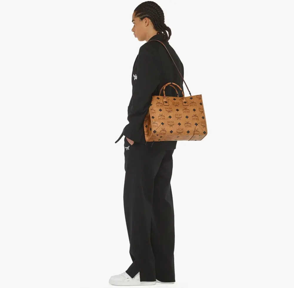 Túi MCM München Tote 'Cognac' MWTDABO02CO001 - Ảnh 4