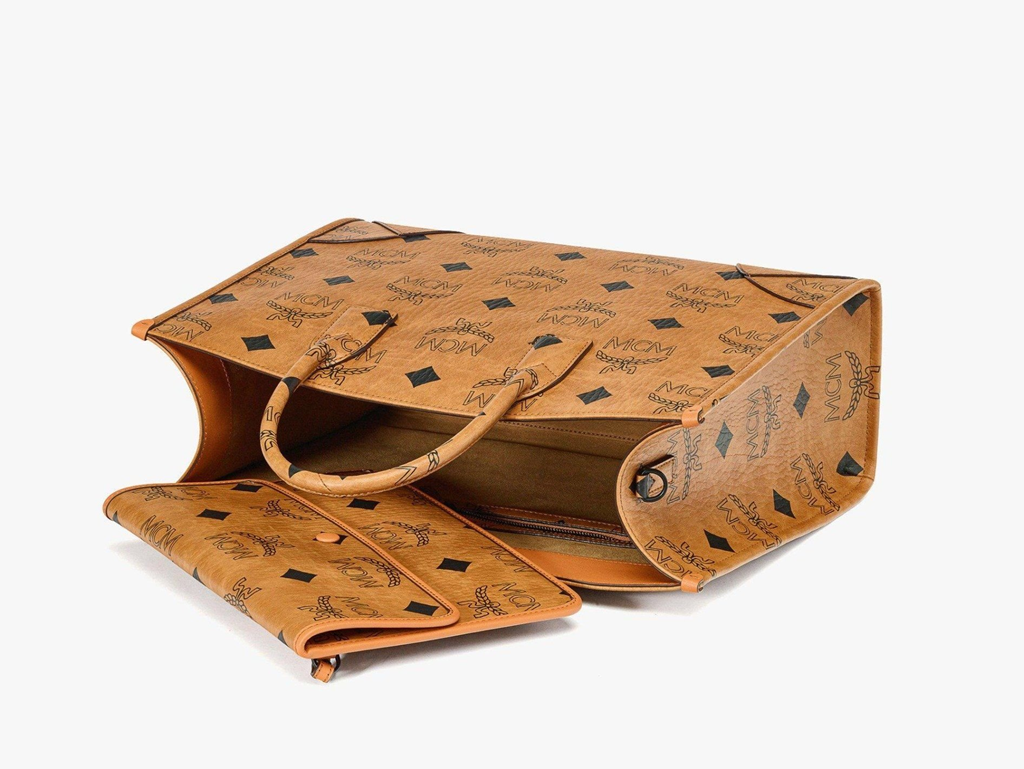 Túi MCM München Tote 'Cognac' MWTDABO02CO001 - Ảnh 5