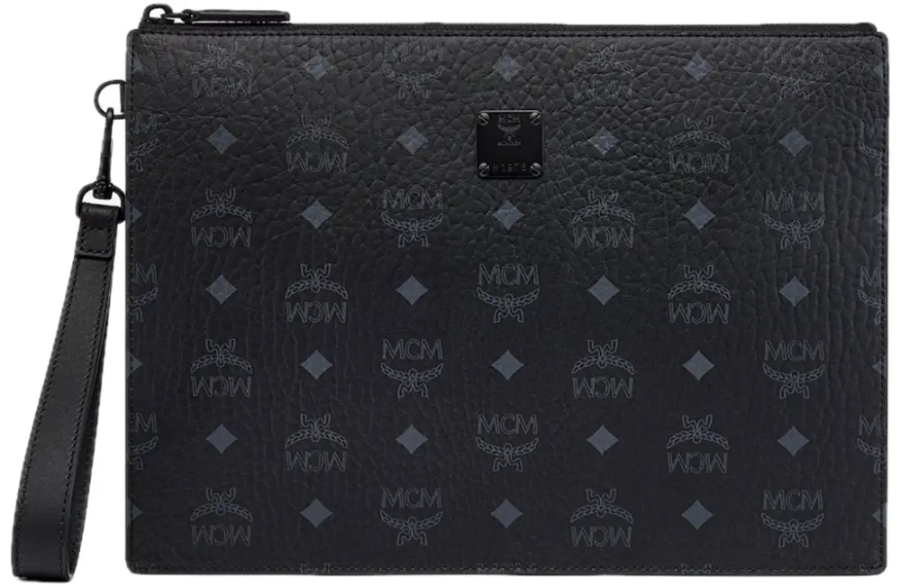 Túi MCM Aren Wristlet Zip Pouch 'Black' MXZDSTA02BK001