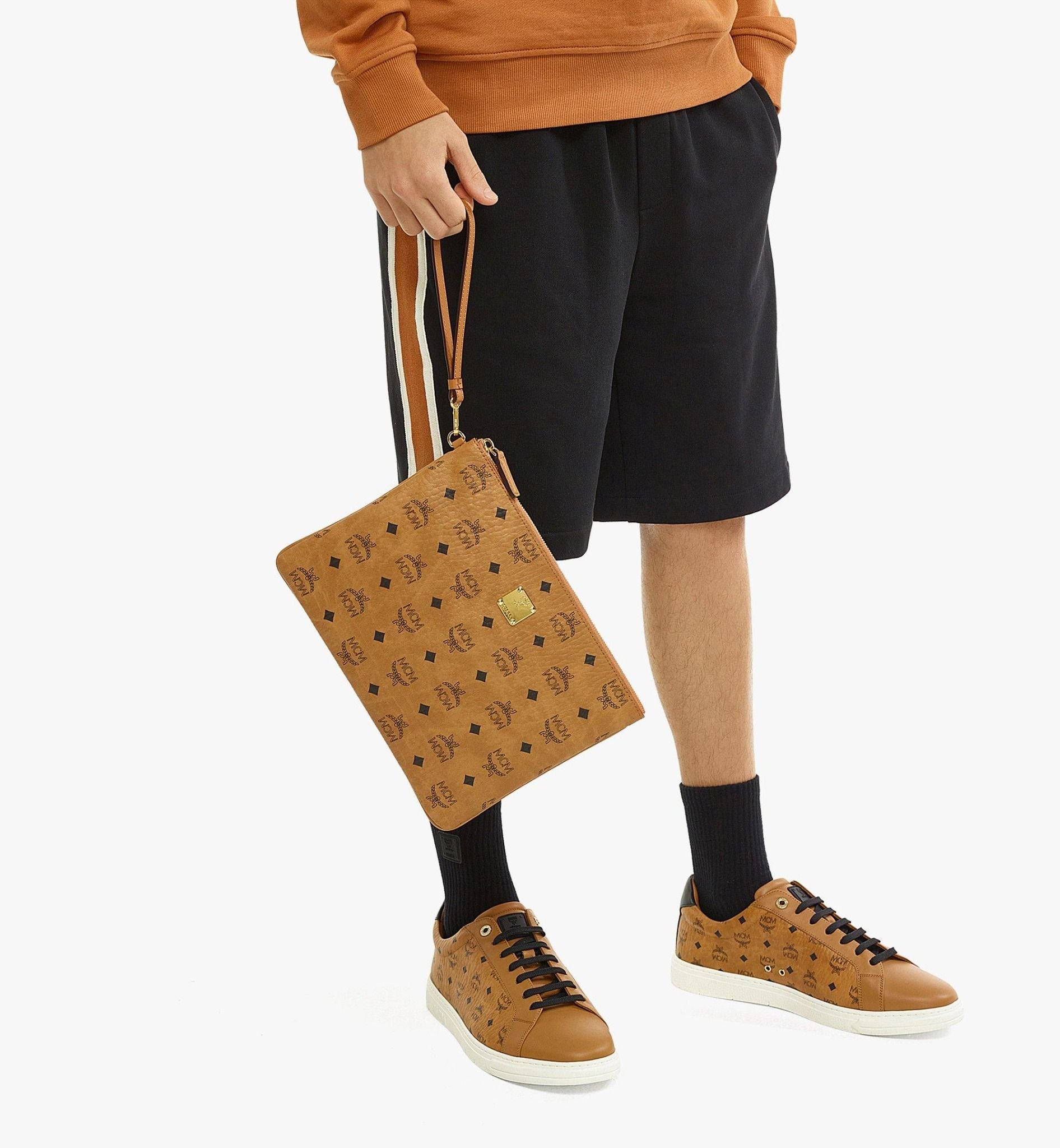 Túi MCM Wristlet Zip Pouch 'Cognac' MXZAAVI03CO001 - Ảnh 4