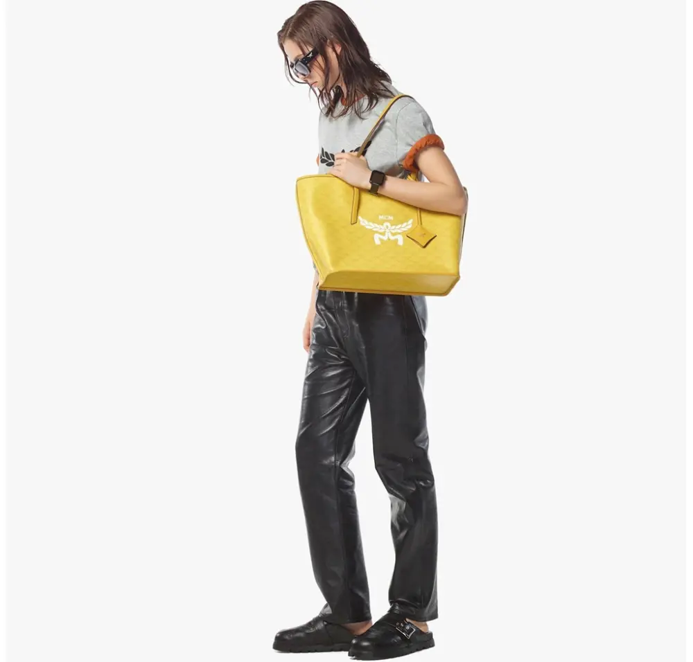 Túi MCM Himmel Shopper 'Yellow' MWPESAC03Y9001 - Ảnh 3