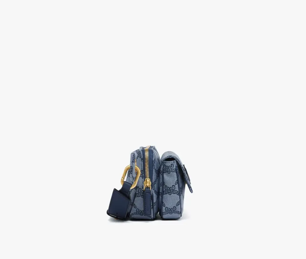 Túi MCM Himmel Belt Bag 'Blue' MWZESAC01LI001 - Ảnh 4