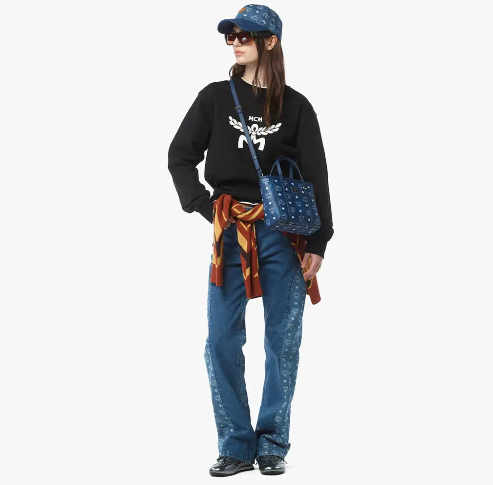 Alternative view of Túi MCM Toni  'Blue Visetos' MWPFAMT081F001